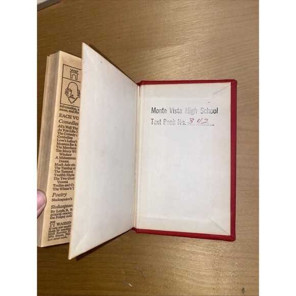 William Shakespeare The Merchant of Venice 1957 Hardcover Red Library Book - Picture 7 of 8